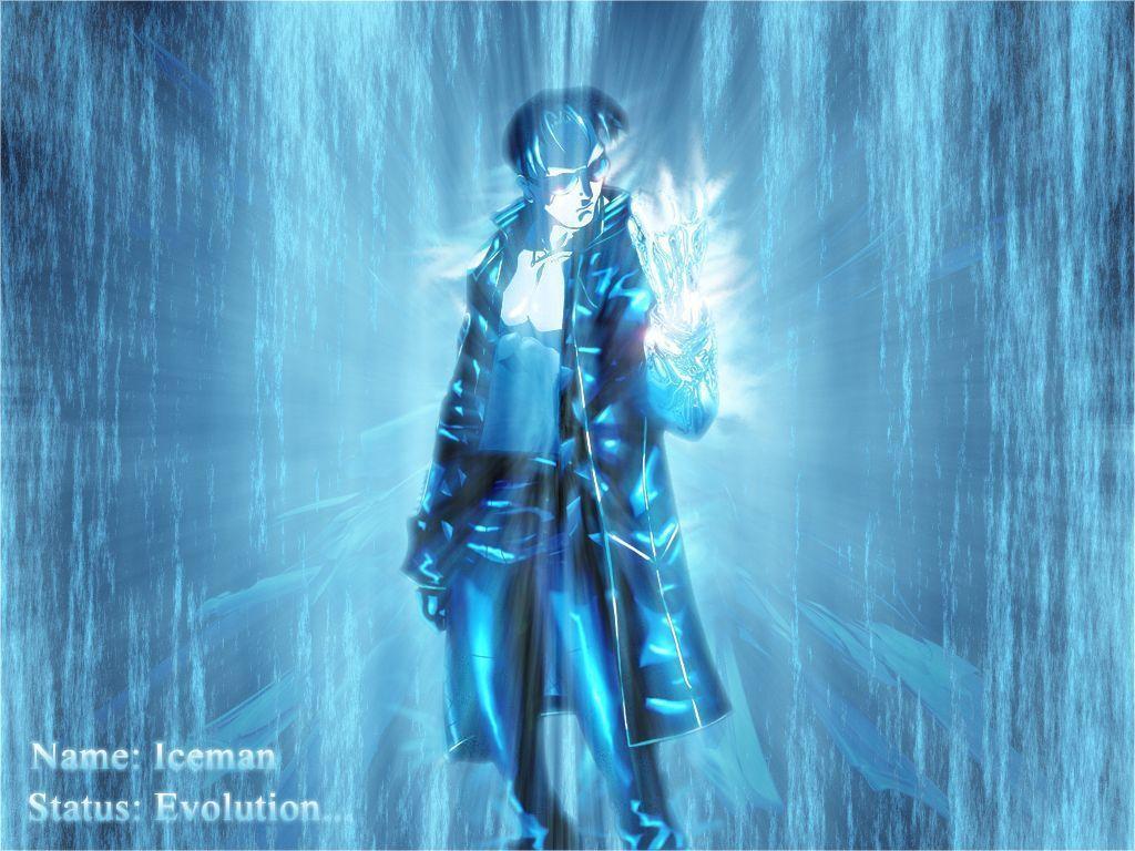 Iceman comic hero wallpaper for Macbook