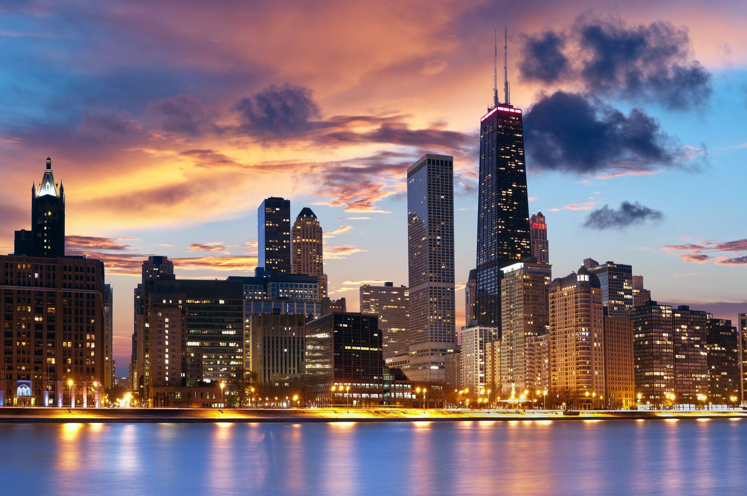 chicago skyline wallpaper