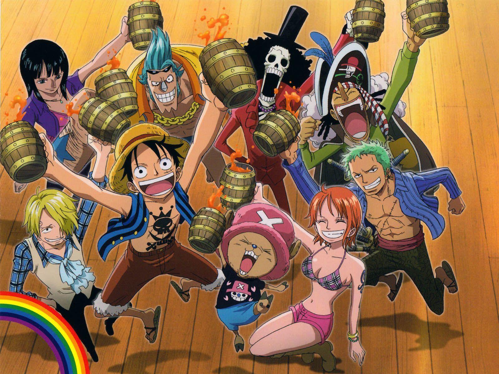 Ван пис главные герои. Моне панк Хазард Ван писа. Straw hat Crew Wallpaper 4k.