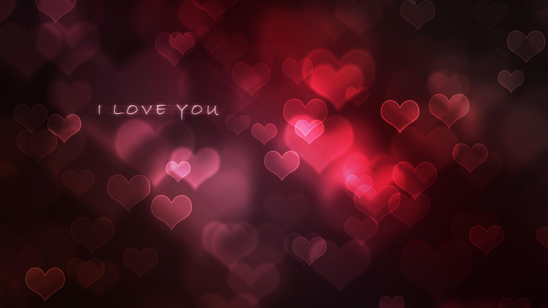 I Love You With Beautiful Hearts HD Wallpaper. Desktop HD Wallpaper