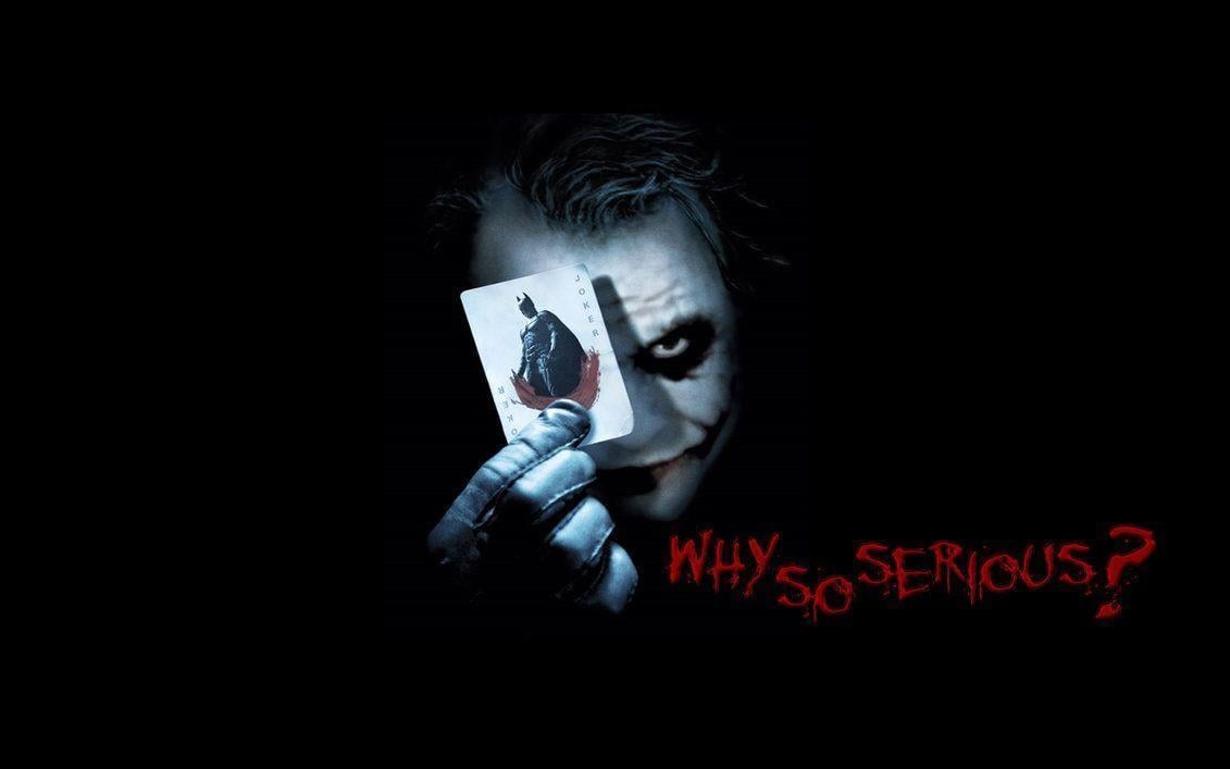 Wallpaper For > The Dark Knight Joker Why So Serious Wallpaper