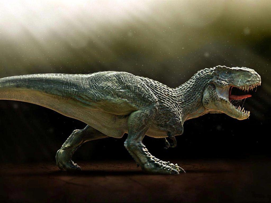 Paleontology, carnivorous dinosaur Wallpaperx768 resolution