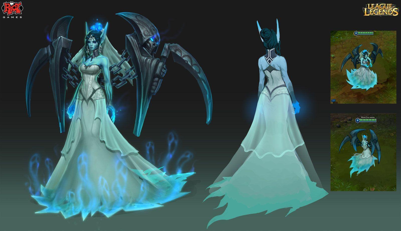 League Of Legends Morgana Ghost Bride Wallpape Wallpaper