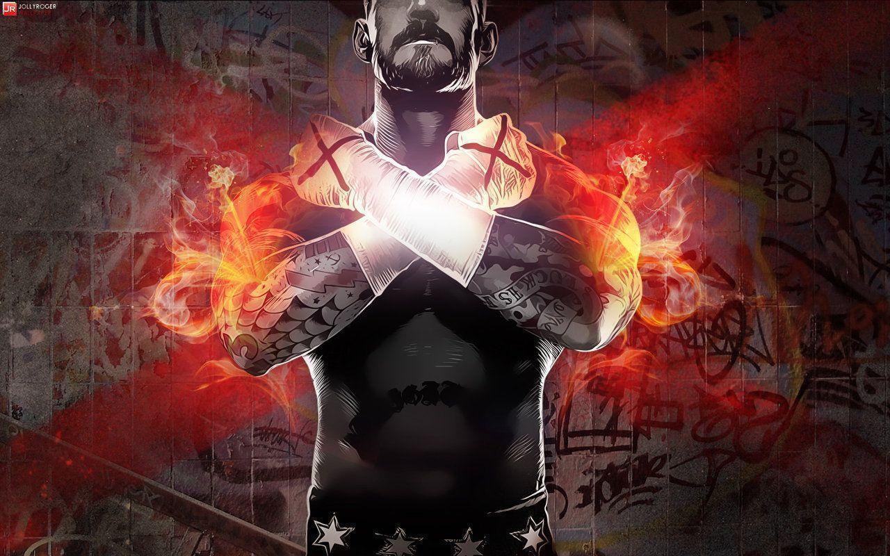 More Like WWE `13 REVOLUTION with CM Punk Wallpaper