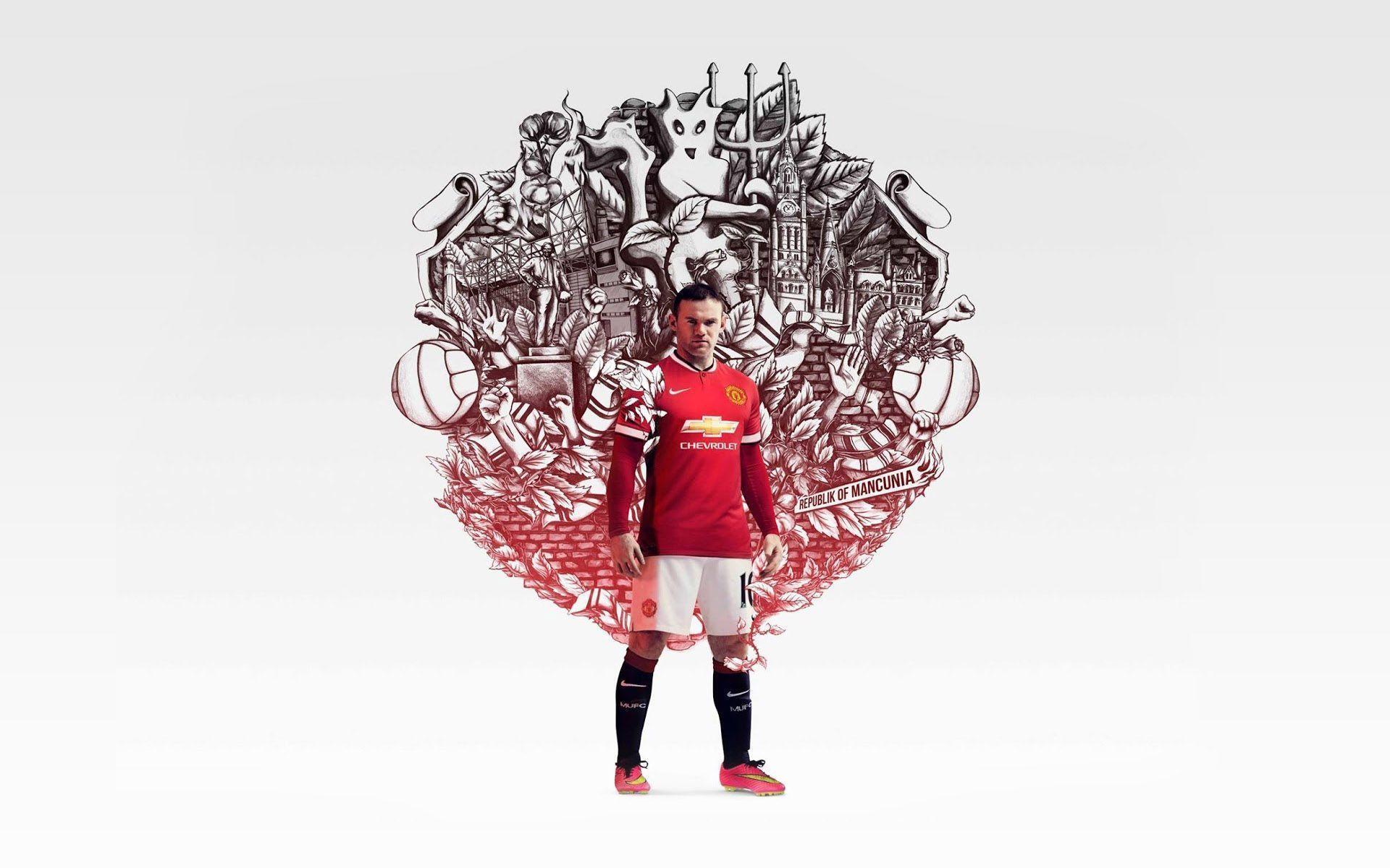 Manchester United 2014 15 Nike Home Shirt Artwork Wallpaper Wide