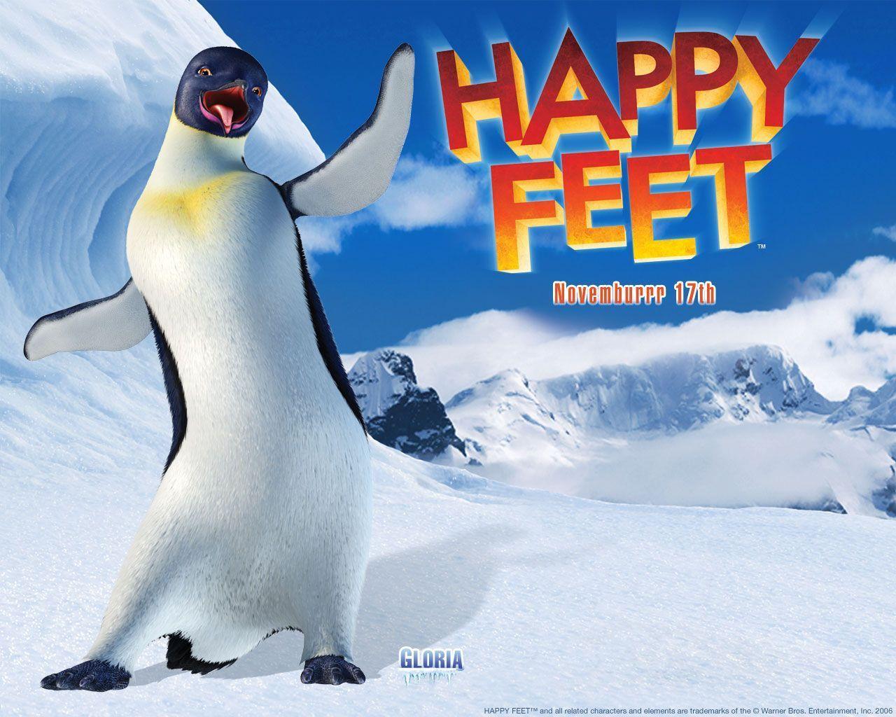 Happy Feet Cartoon Wallpaper HD iPhone