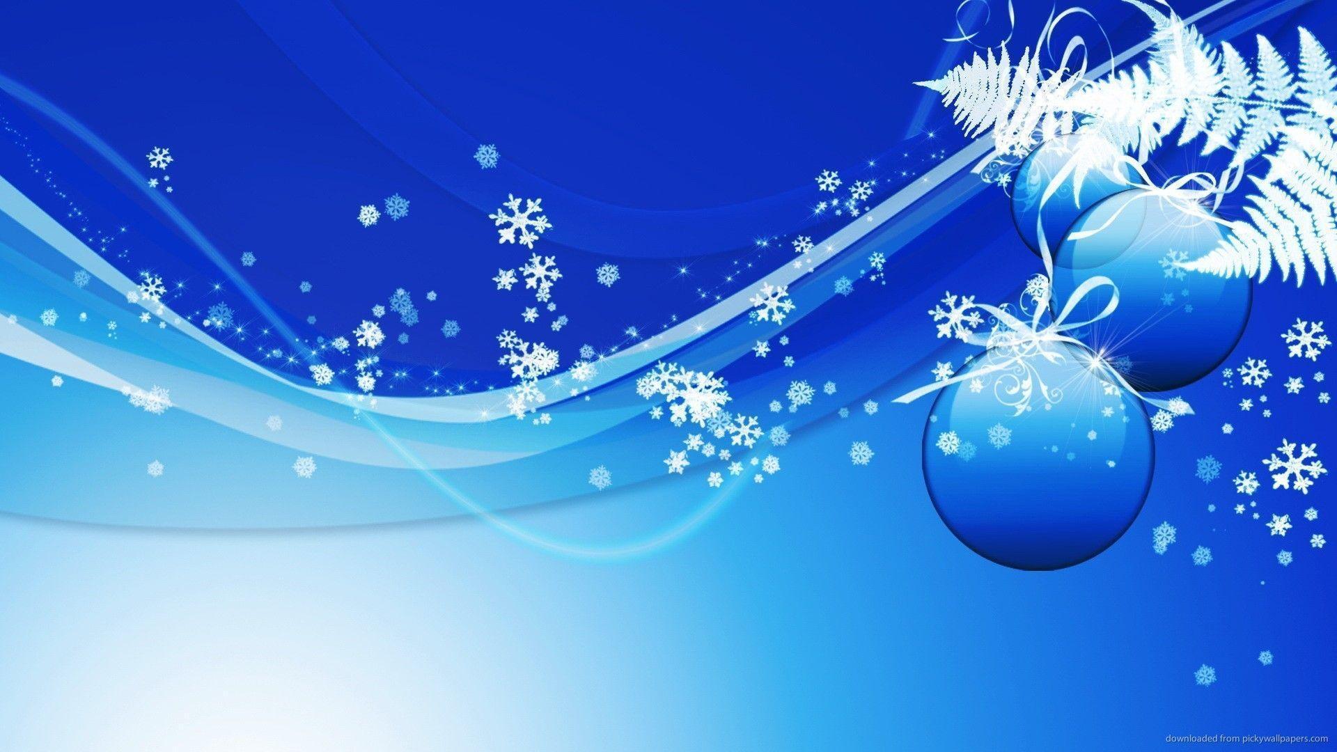 Blue Christmas Background wallpaper