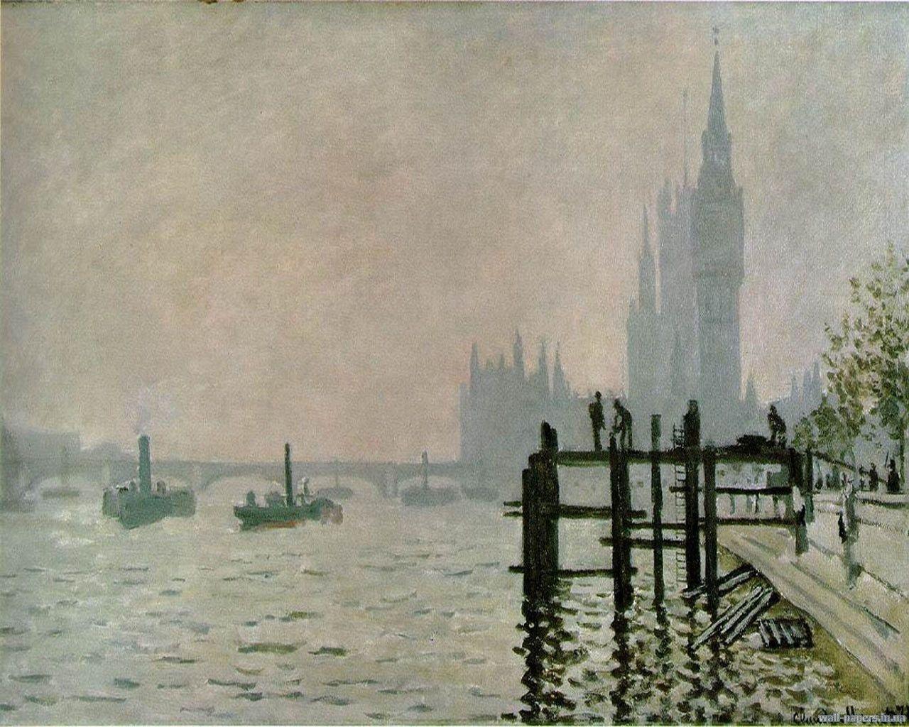 Download wallpaper Claude Monet, Claude Monet, Monet, London free