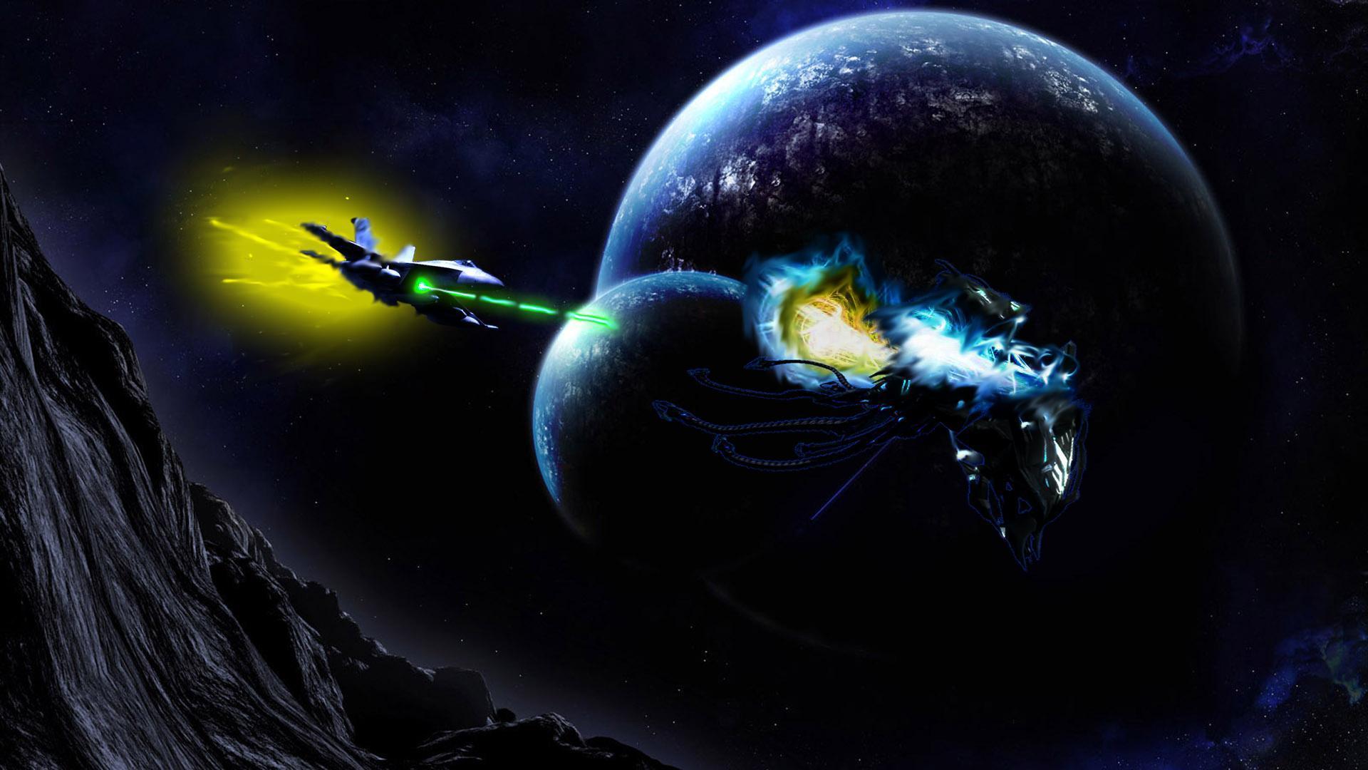Space Battles Epic Desktop Backgrounds