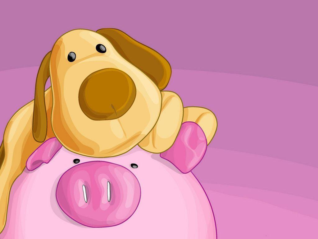 Animals For > Funny Pig Cartoon Wallpaper