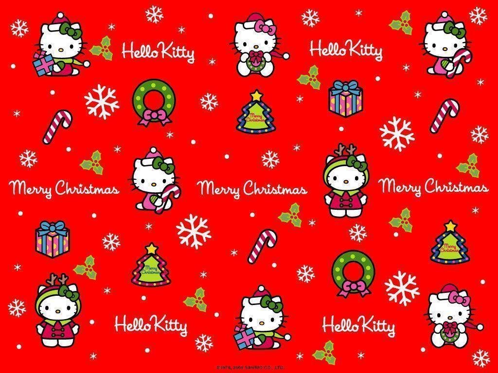 Hello Kitty Christmas Background Sanrio Christmas HD phone wallpaper   Peakpx