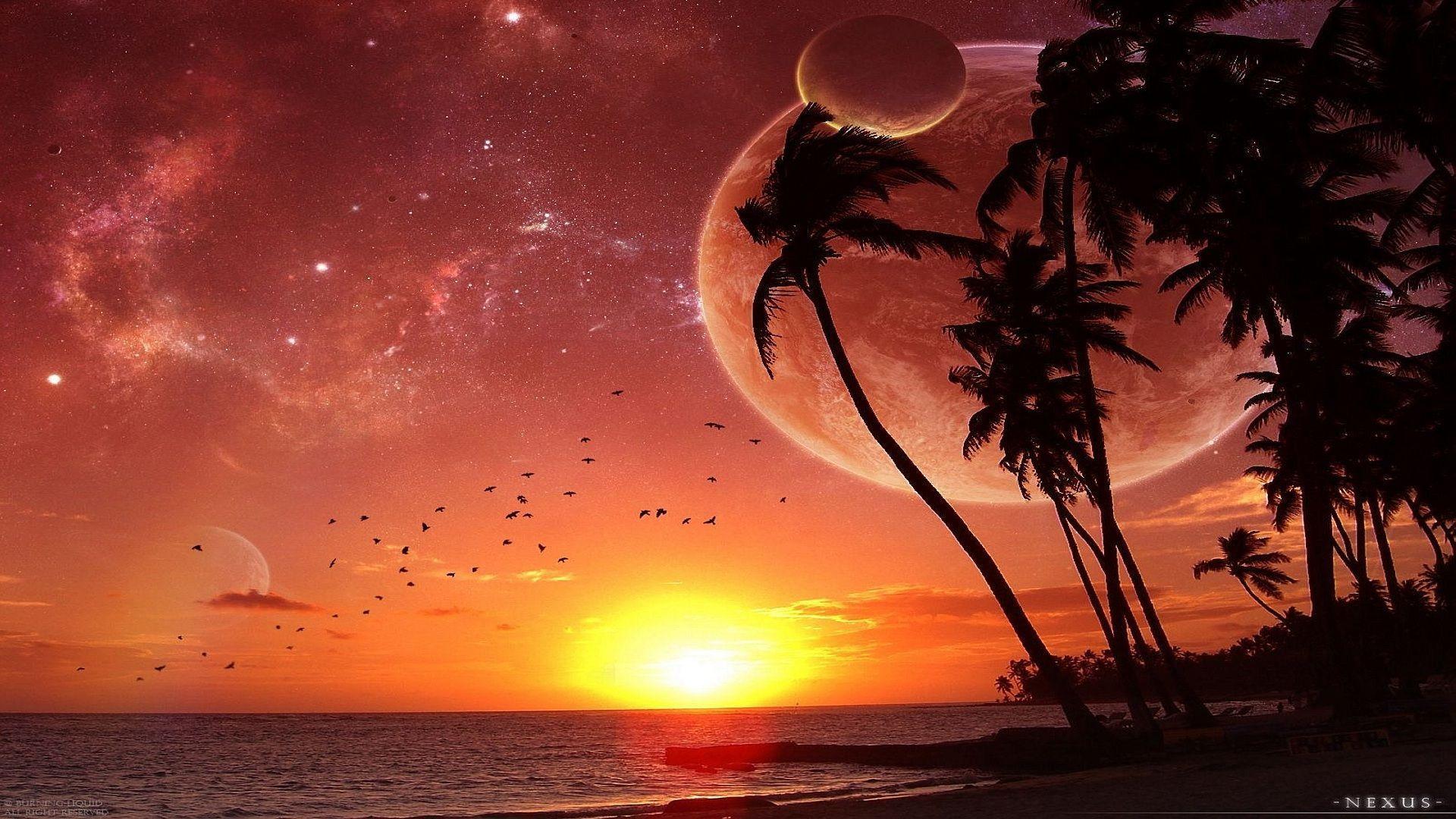 Fantasy Sunset Wallpapers