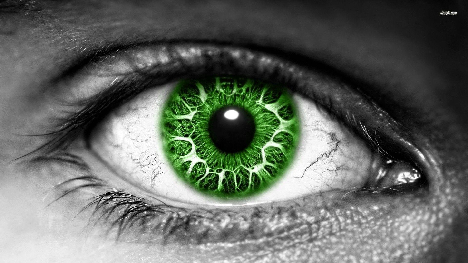 Green eye wallpaper Art wallpaper - #