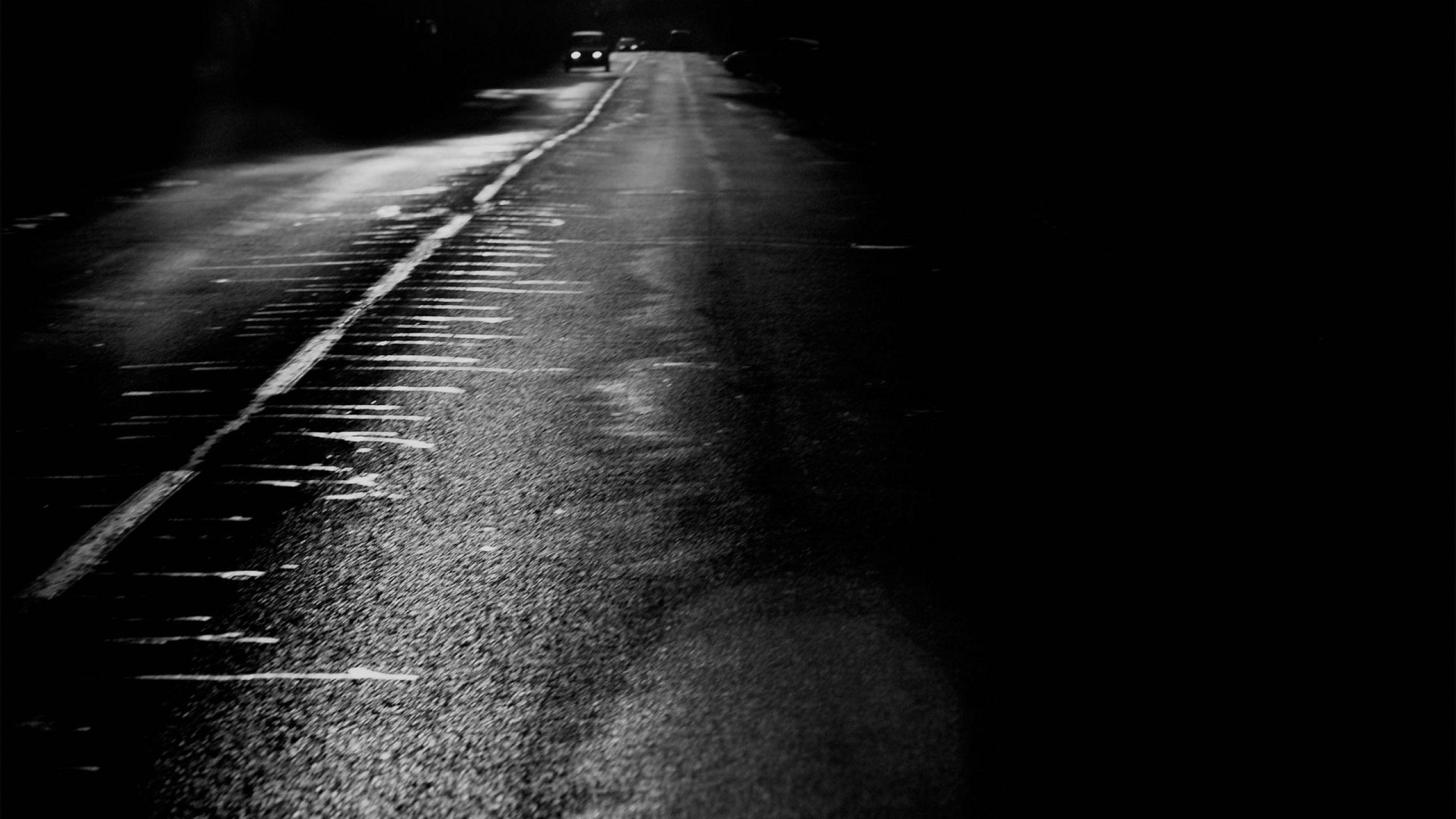 Black Backgrounds Wallpapers, Black And White Road, Desktop