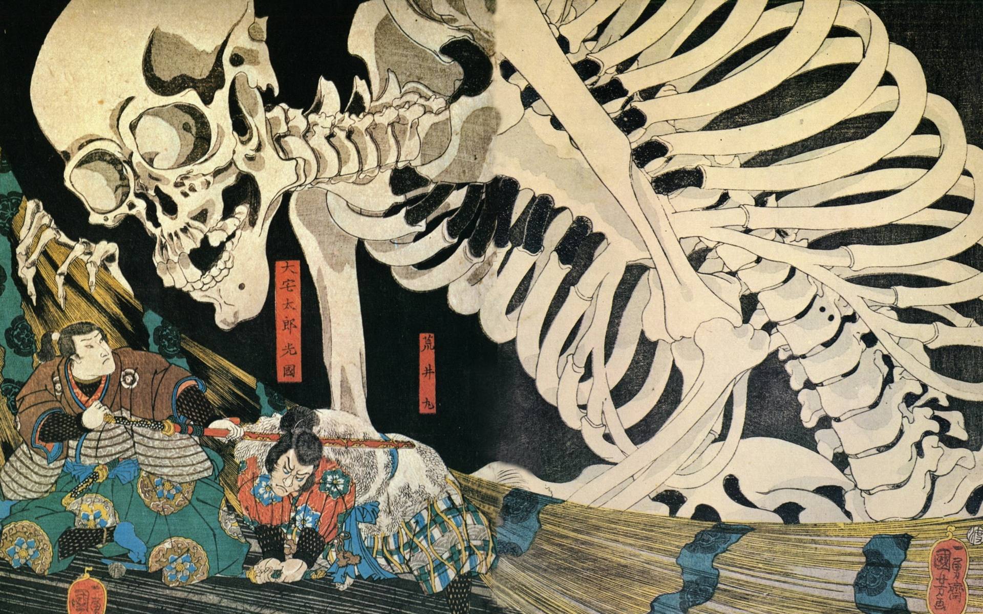 Wallpaper Samurai Art Ukiyo E HD 1920×1200