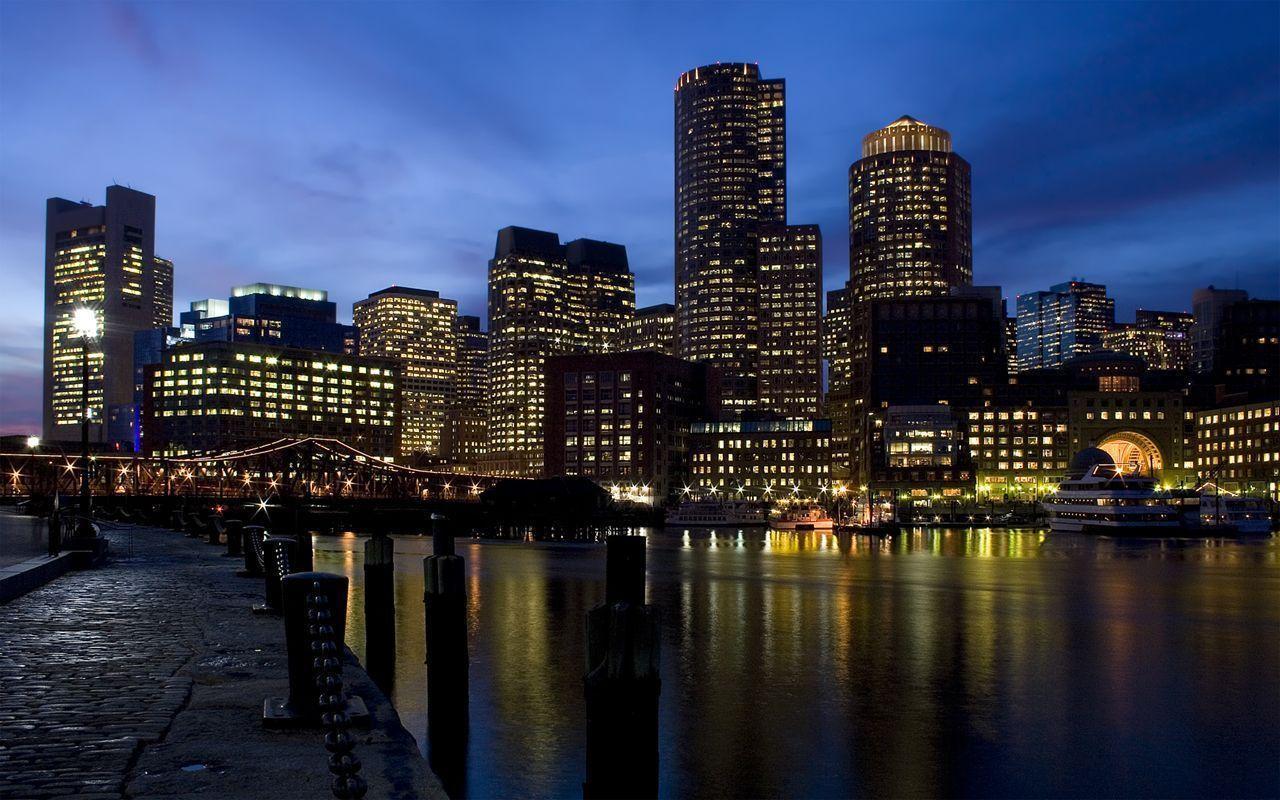 Boston skyline boston time boston
