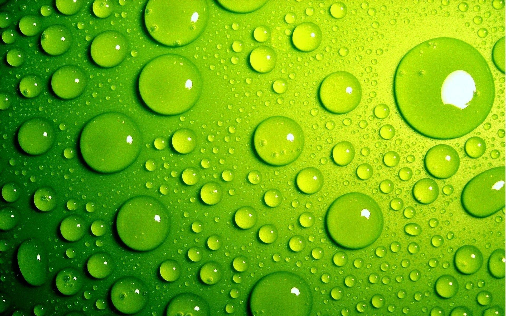 Green Bubbles Wallpaper