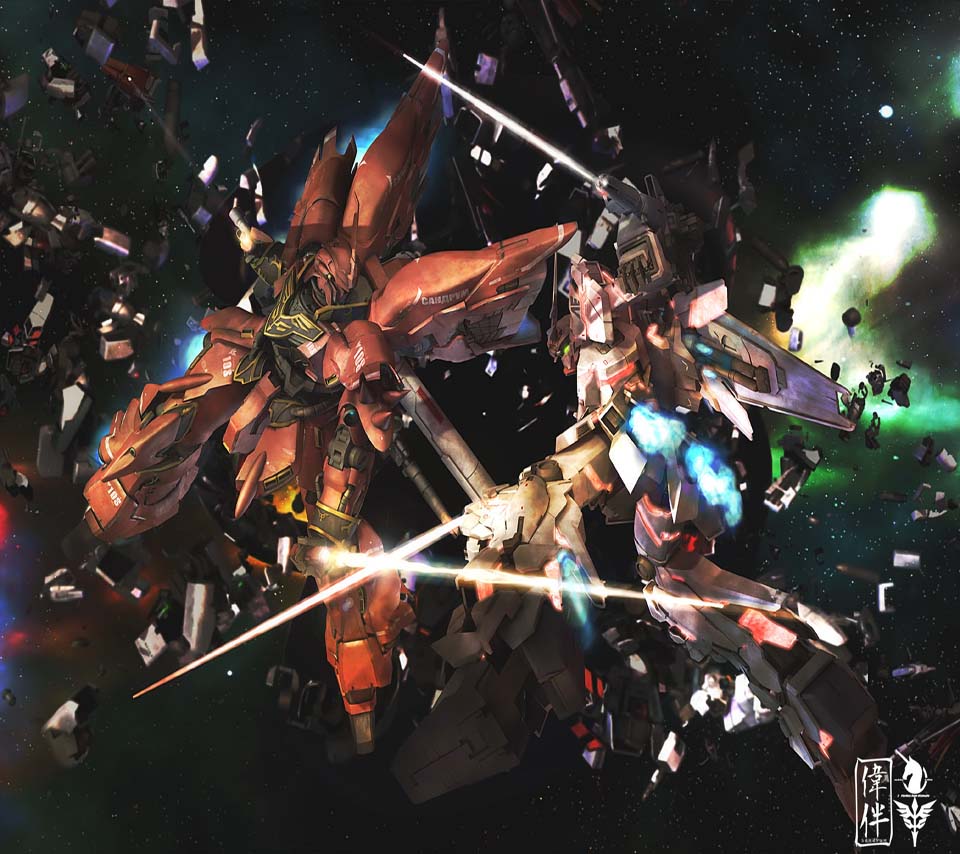 Photo "Gundam Sinanju & Unicorn" in the album "Anime / Cartoons