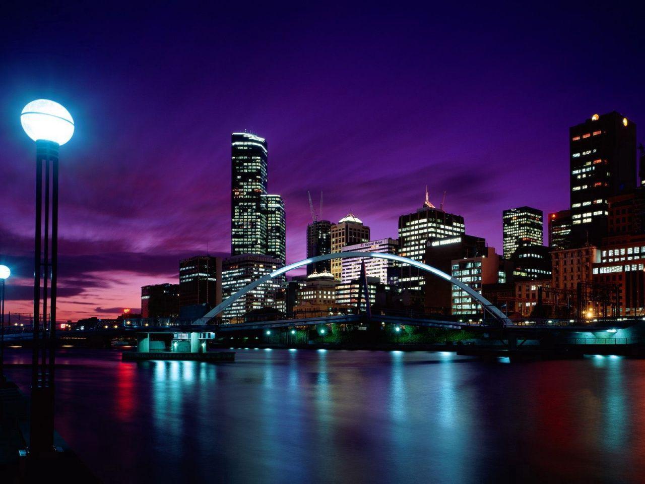 Melbourne Sunset Desktop Pc And Mac Wallpaper. Imageek