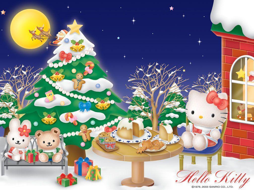 49 Free Hello Kitty Christmas Wallpaper  WallpaperSafari