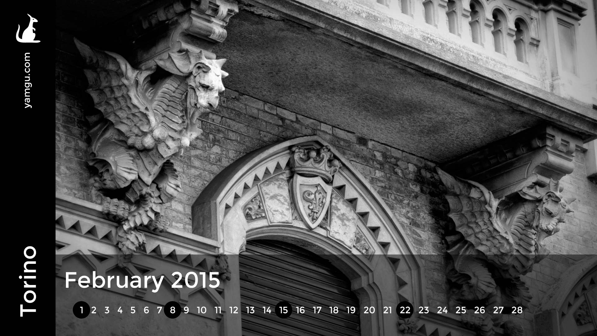 February 2015 Wallpaper Calendar: Torino. ester liquori design