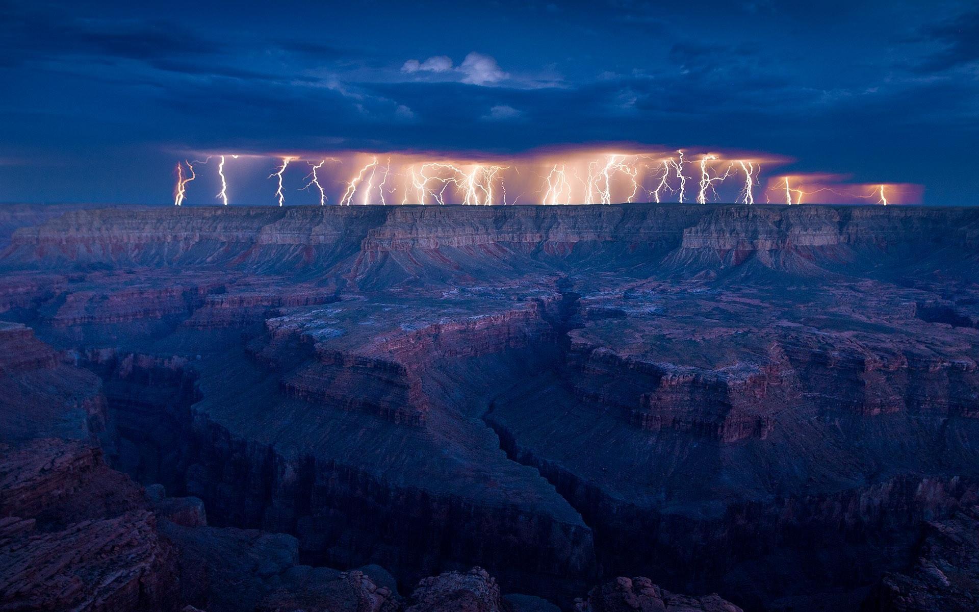 HD Gr Canyon Thunderstorm Wallpaper
