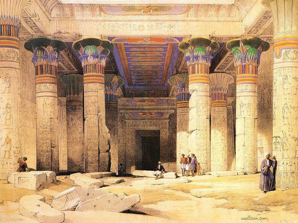 David Roberts Paintings, The Ancient Egyptian civilization