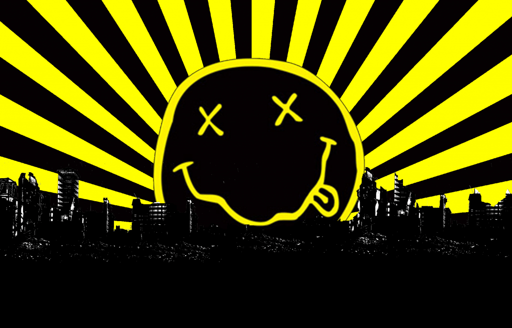 Nirvana Smiley Face Album Cover Backgrounds 1 HD Wallpapers