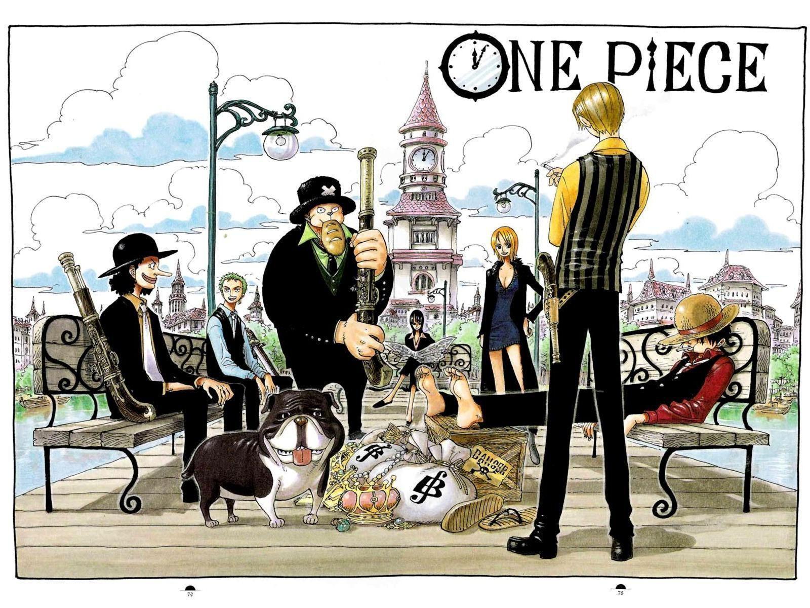One Piece Relax Desktop Wallpaper
