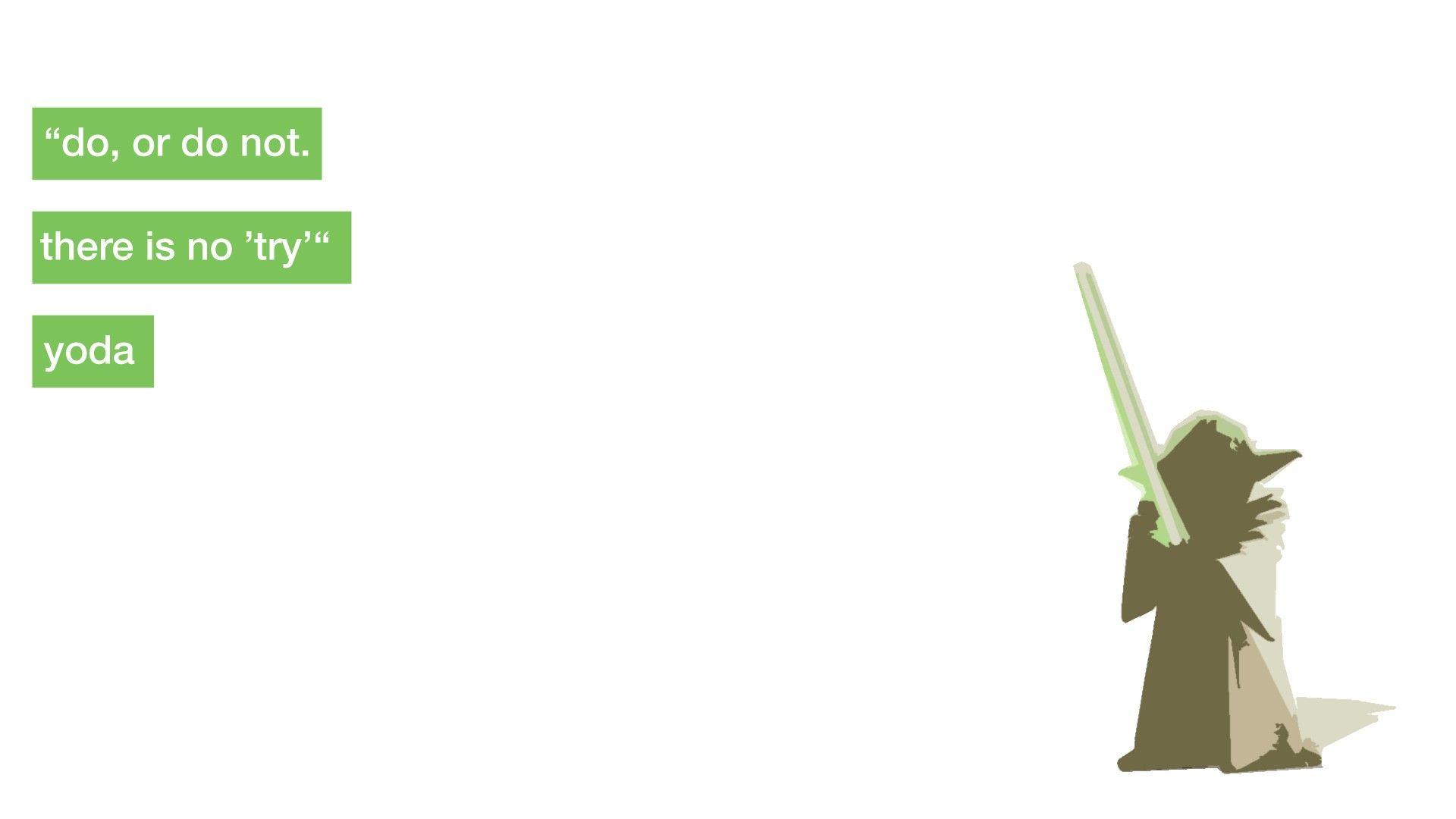 Green Star Wars quotes Jedi typography Yoda George Lucas