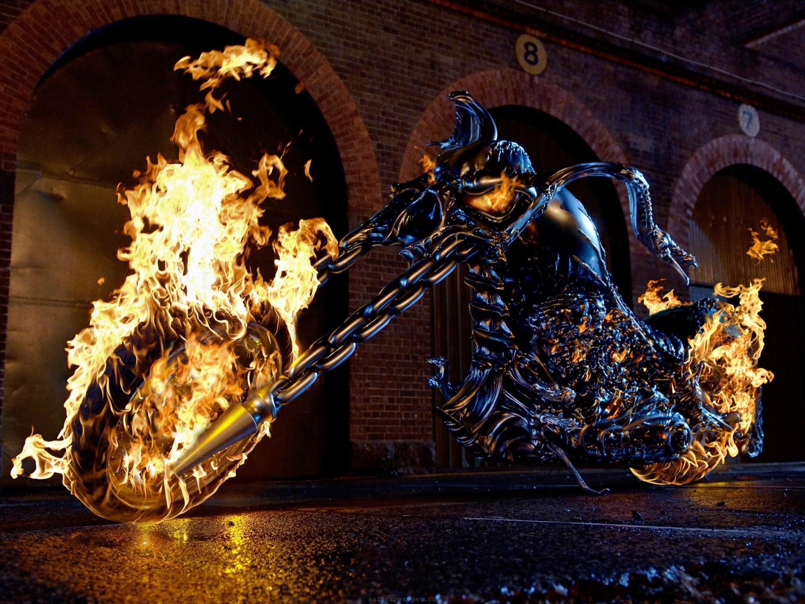 ghost rider wallpaper bike