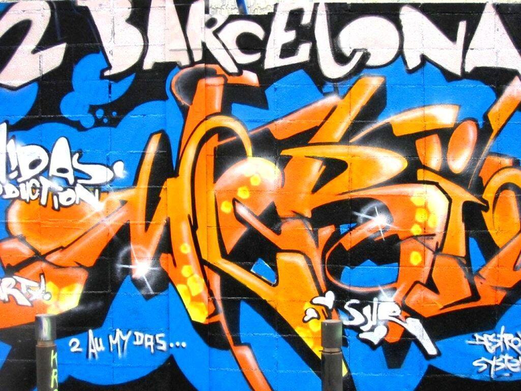 Out Of The Blue Graffiti Dreams in Lisbon Desktop Wallpaper
