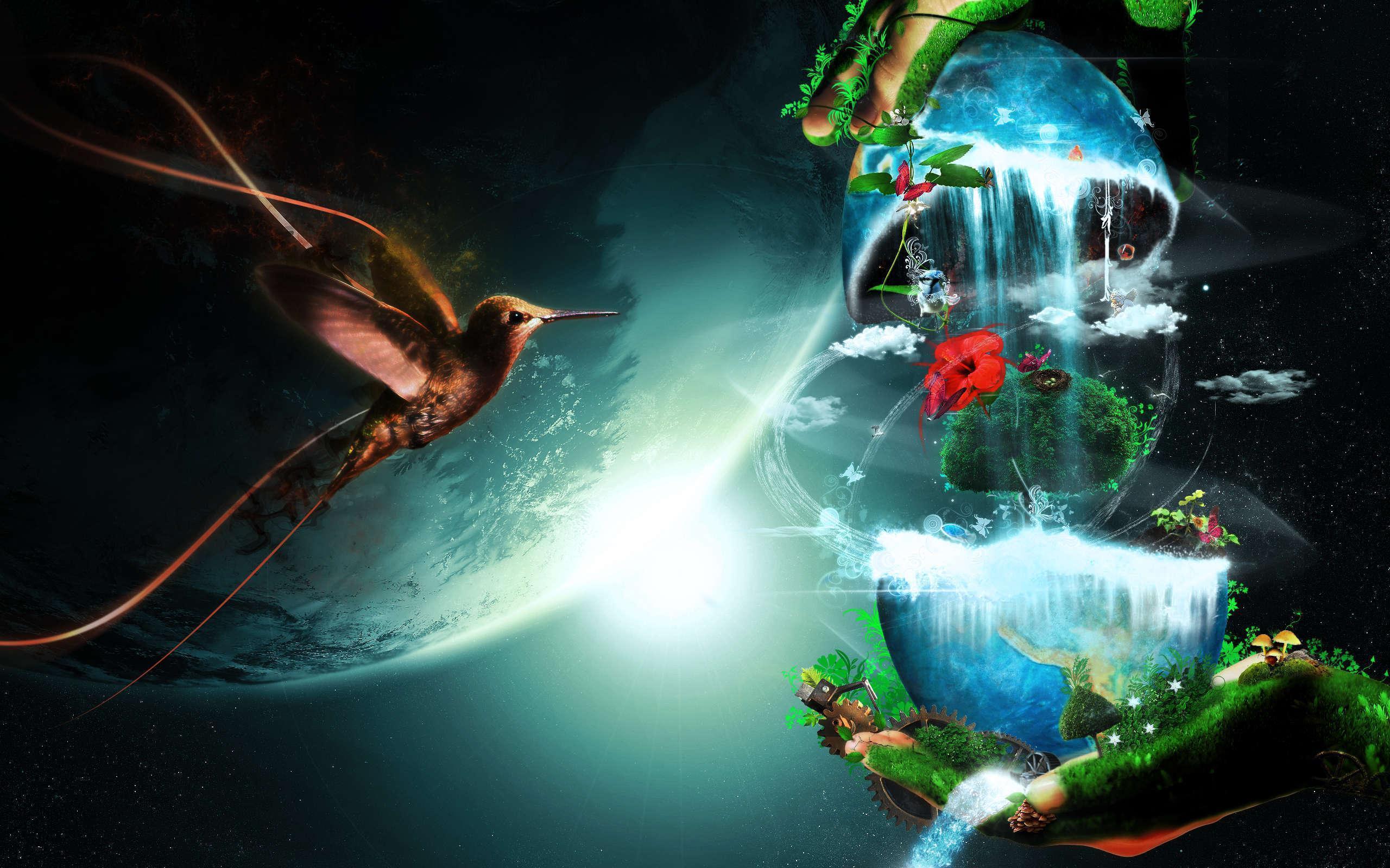 Widescreen Wallpaper Fantasy Bird HD Wallpaper. High Quality PC