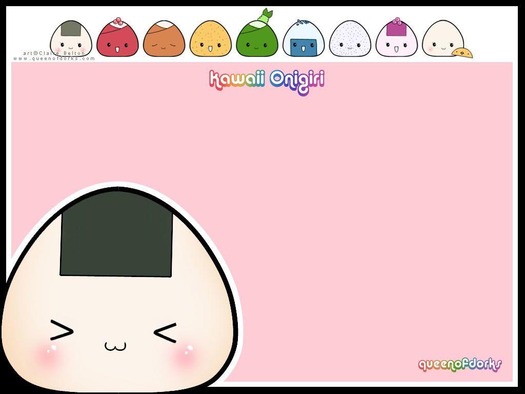 Free Download cute onigiri desktop background wallpaper background