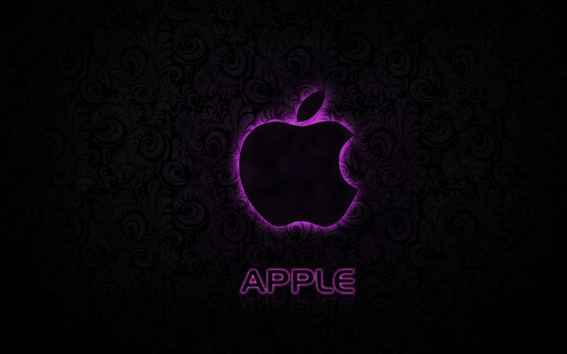 Wallpaper For > Purple Apple Wallpaper