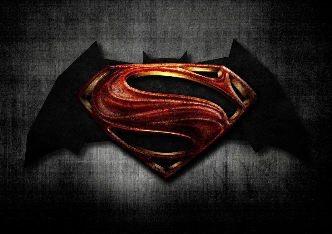 Superman Batman Logo Background Wallpaper