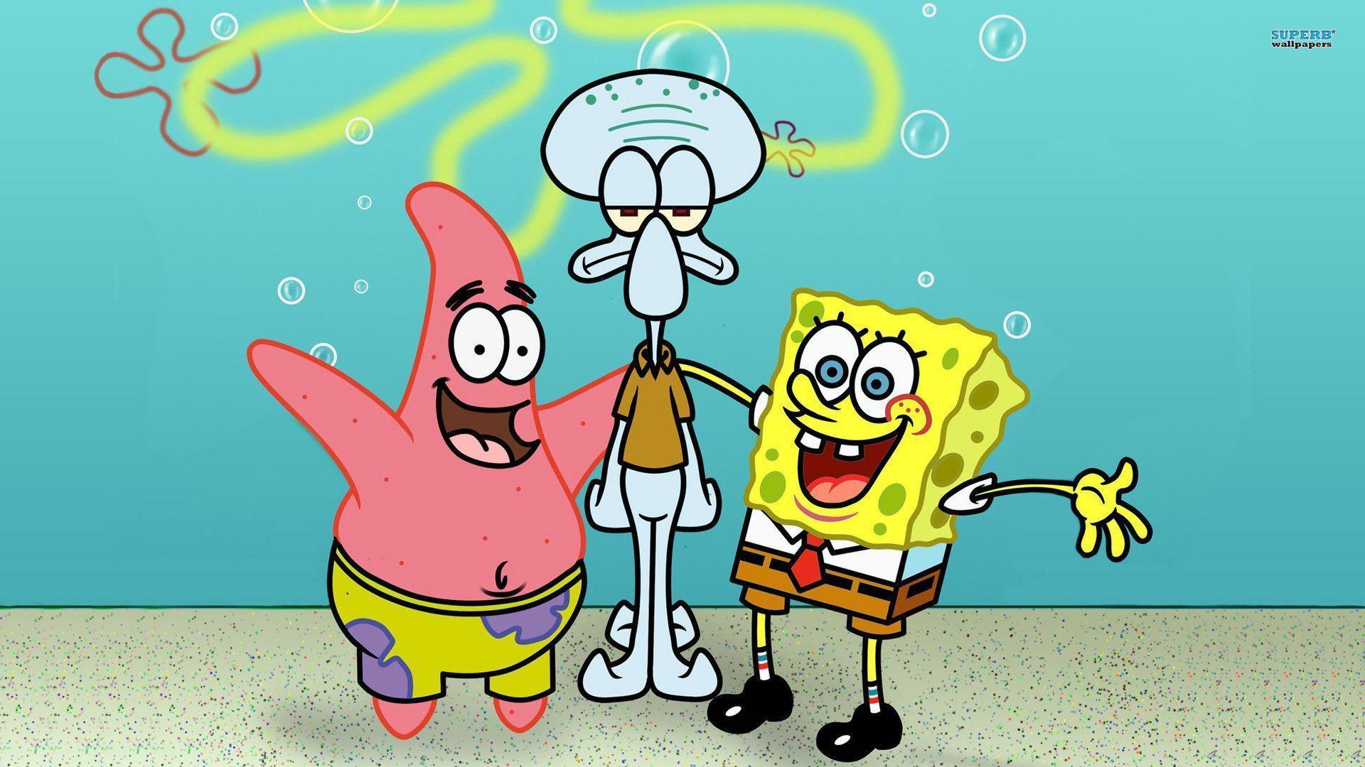 SpongeBob, Patrick and Squidward wallpaper wallpaper - #