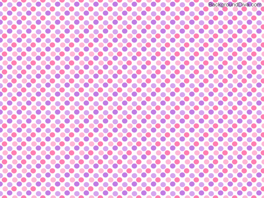 Wallpaper For > Cute Purple Polka Dot Background
