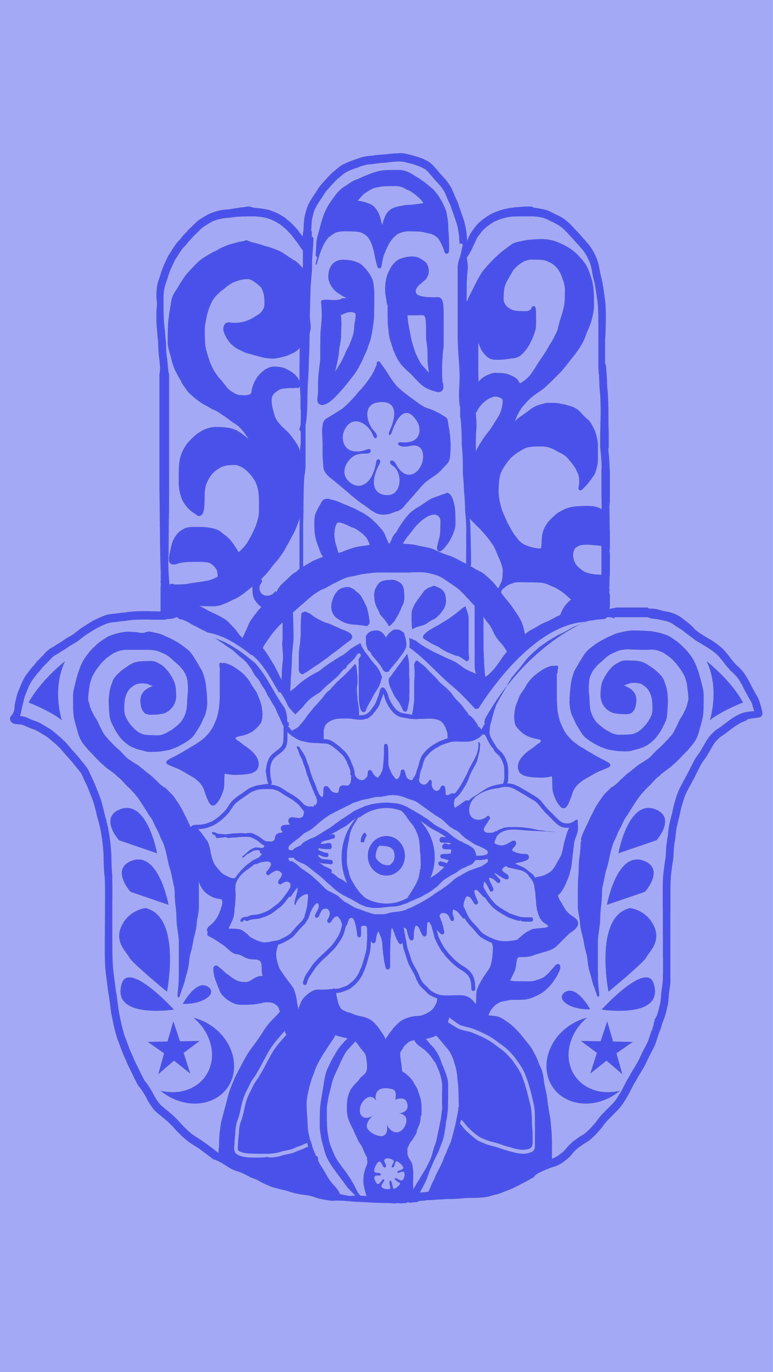 Download Blue Evil Eye Art iPhone Wallpaper