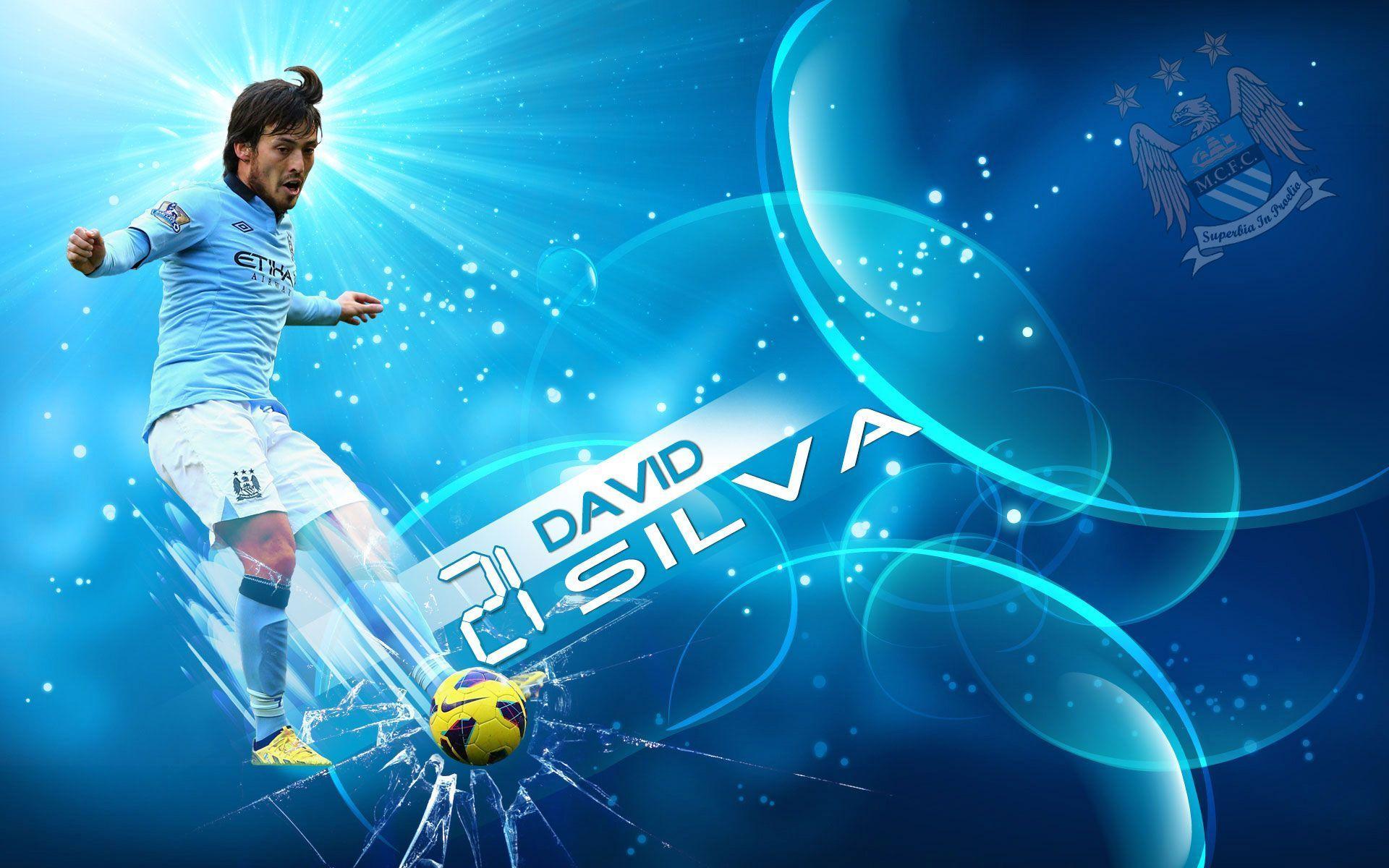 David Silva Manchester City 2014 Wallpaper Wide or HD. Male