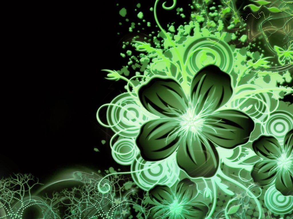 Wallpaper For > Green Butterfly Background