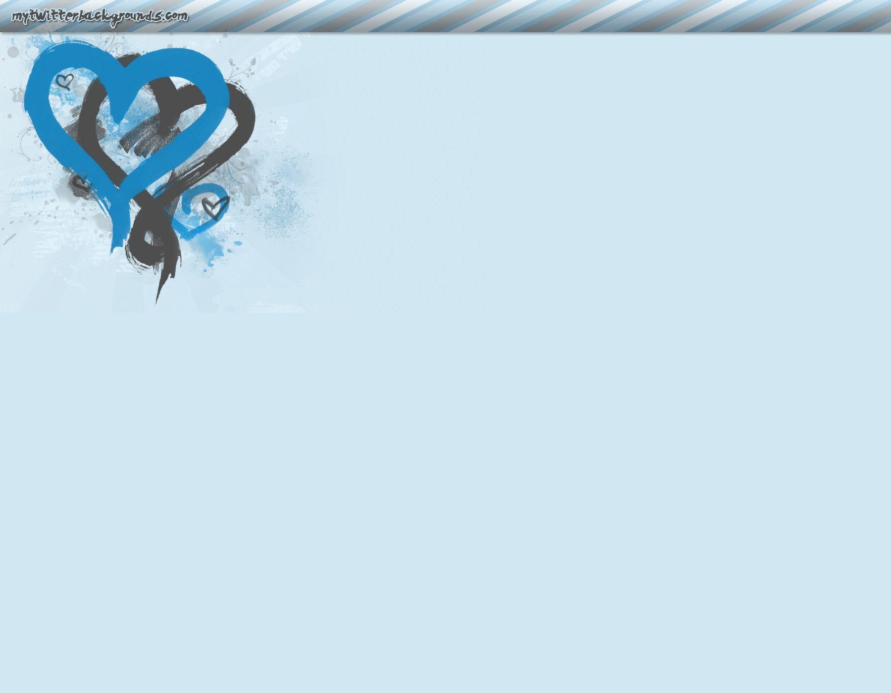 Baby Blue Hearts Twitter Background, Baby Blue Hearts Twitter Themes