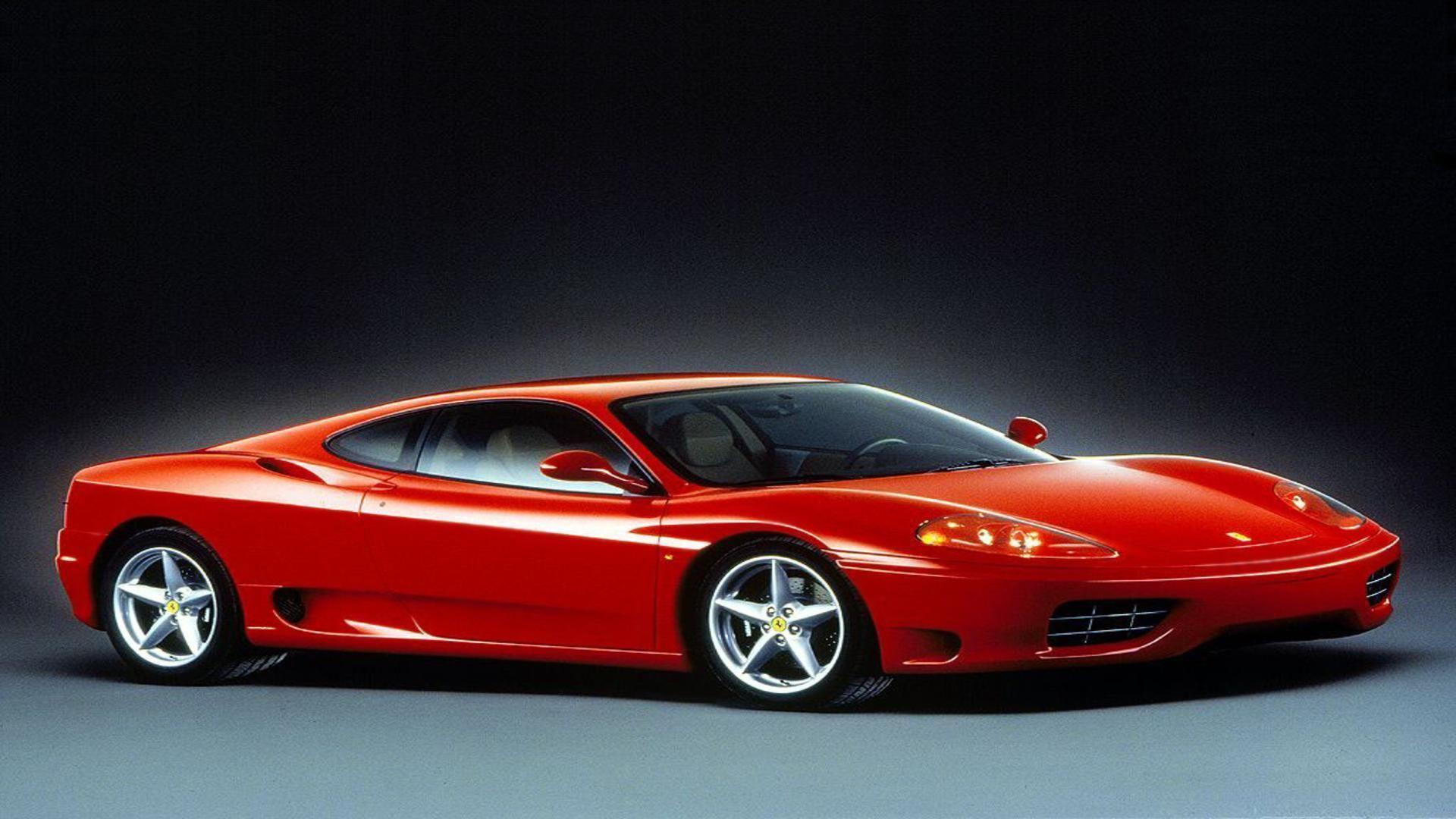 Ferrari sport cars prototype red car in studio free desktop