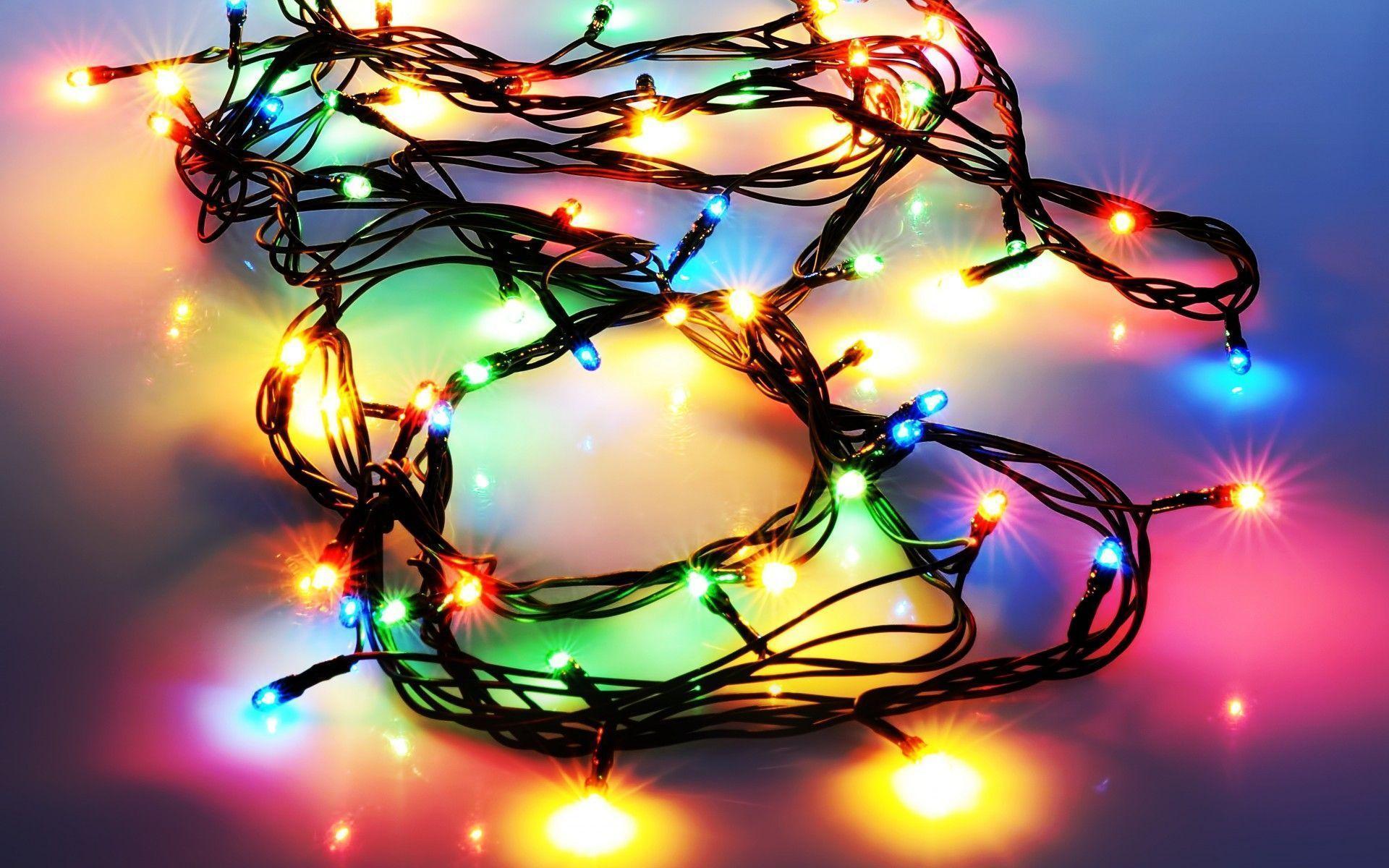 Holidays Christmas Lights Seasonal Colors Shine Sparkle HD Desktop