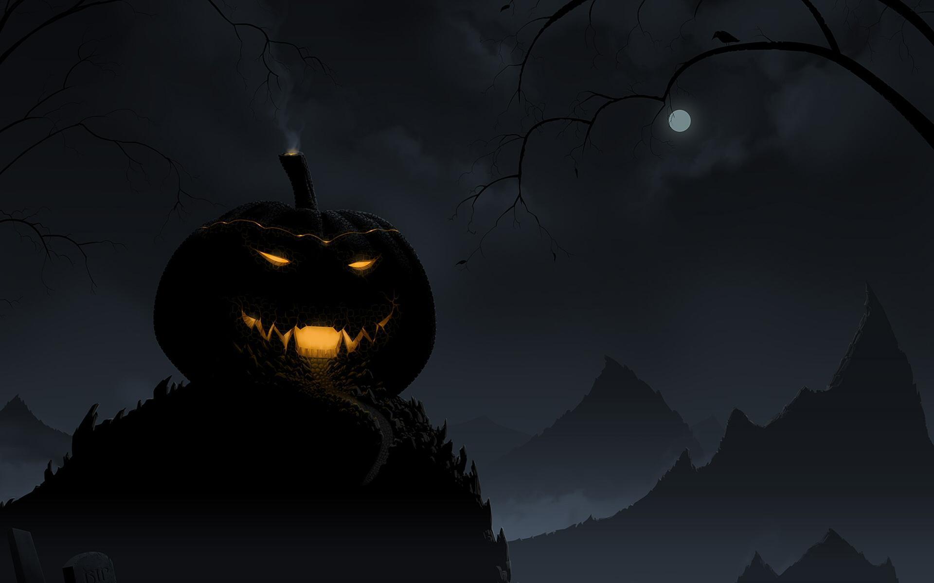HD Spooky Halloween Pumpkin Wallpaper