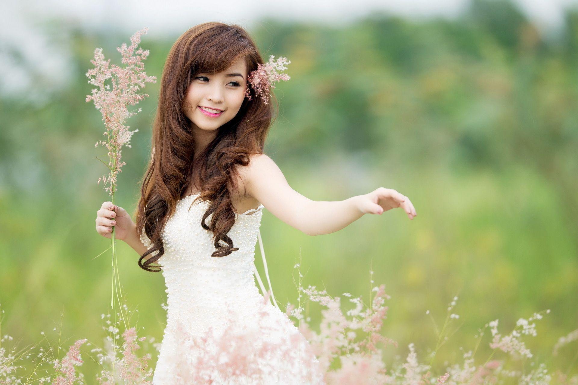 Nana Xinh girl nature summer asian Wallpaper