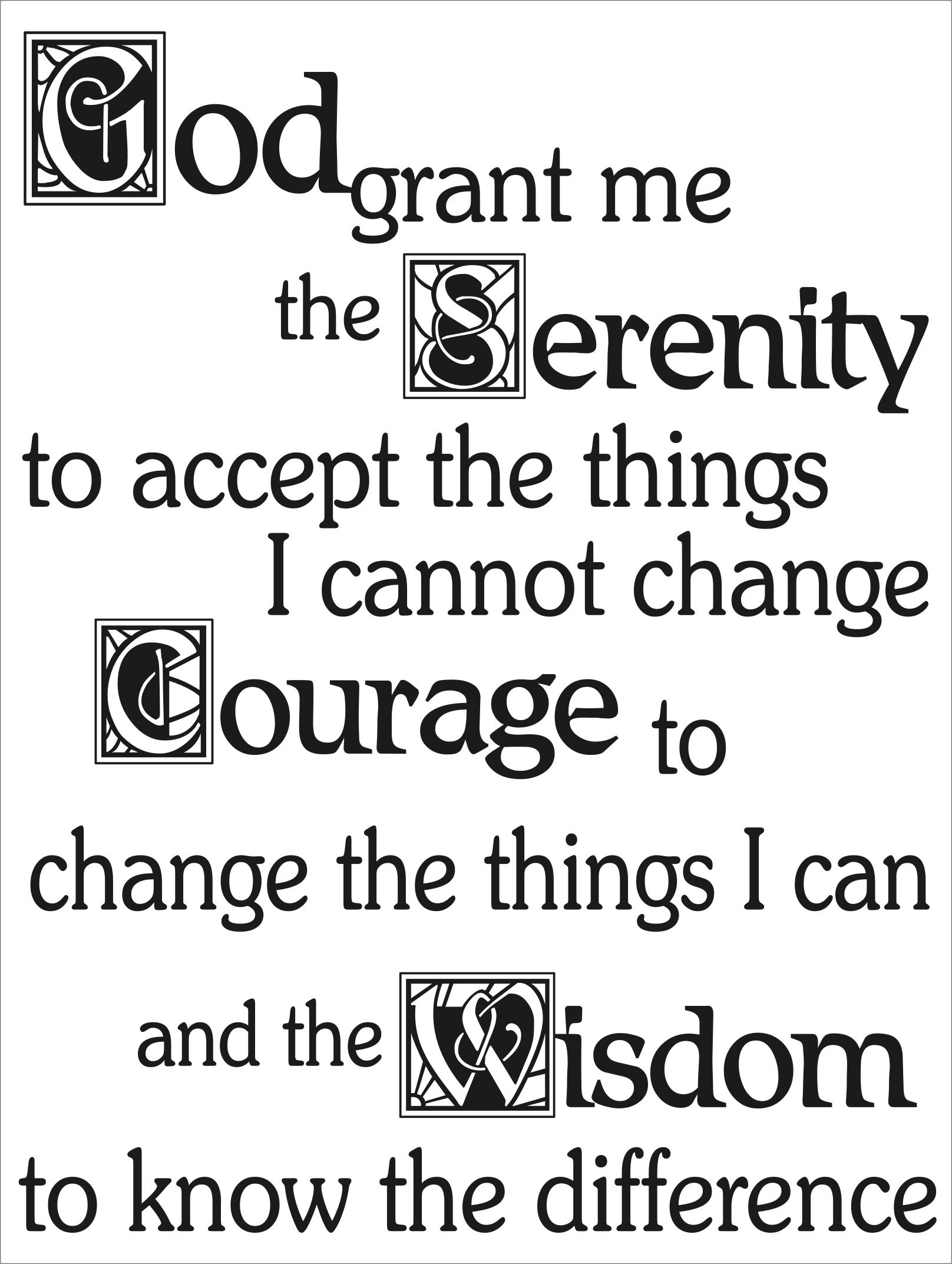 Serenity Prayer Wallpapers Wallpaper Cave