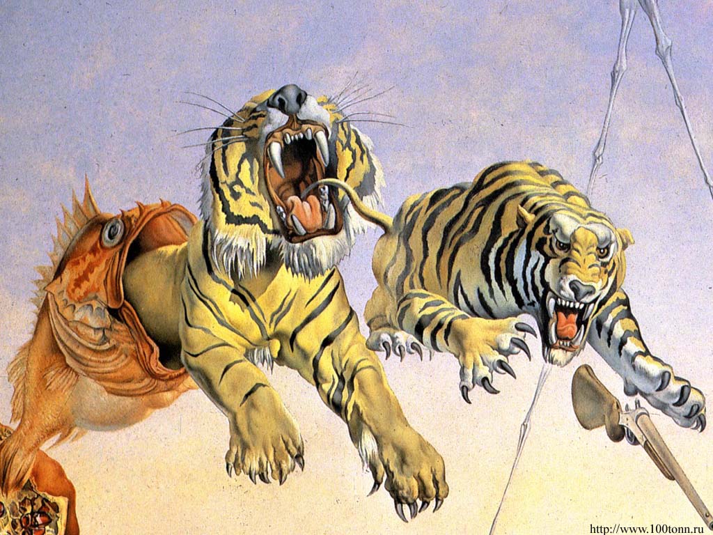 image For > Salvador Dali Wallpaper Tiger