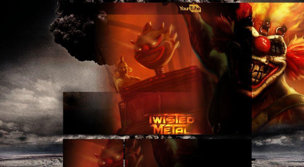 Twisted Metal PS3 YouTube Background, Layout & Theme. Free