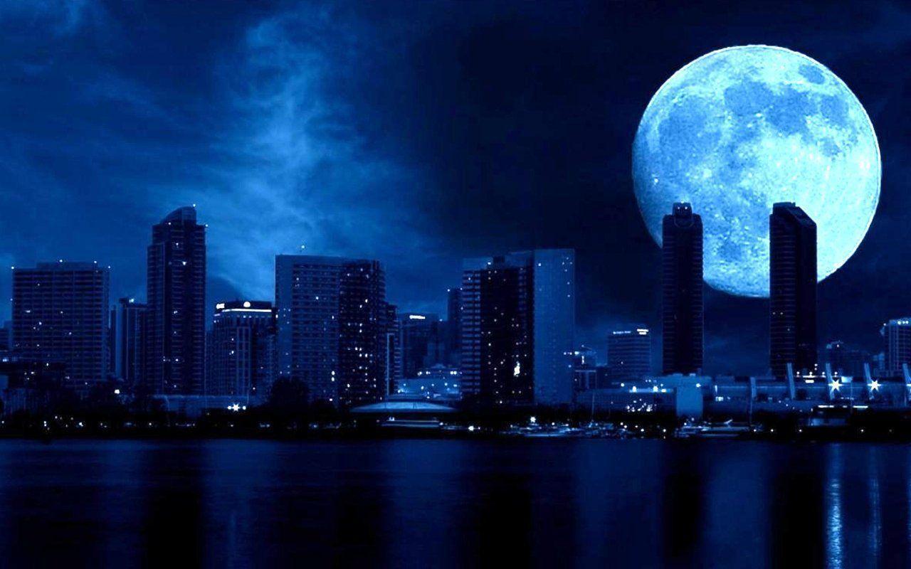 Download Blue Moon Desktop Wallpaper. Make FB Cover Photo